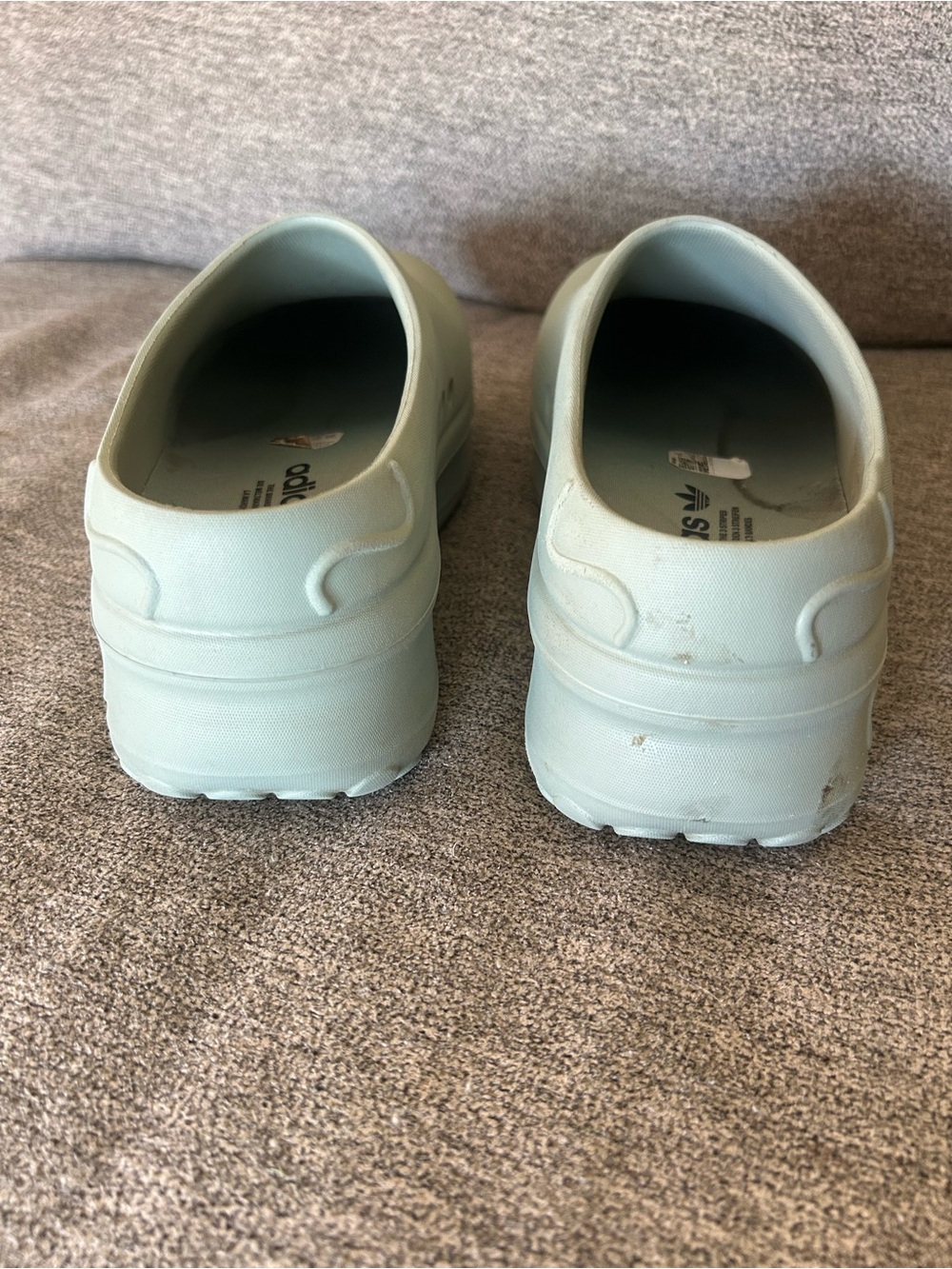 Adidas Adifom Stan Smith Platform Mule Clog Silver Green Womens Size 7 - Picture 8 of 12
